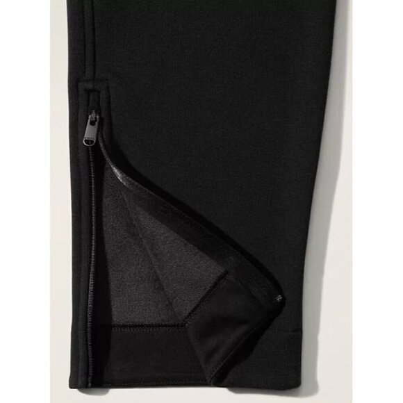 Athleta Cozy Karma Zip Sweatpants Black Medium - Picture 3 of 7